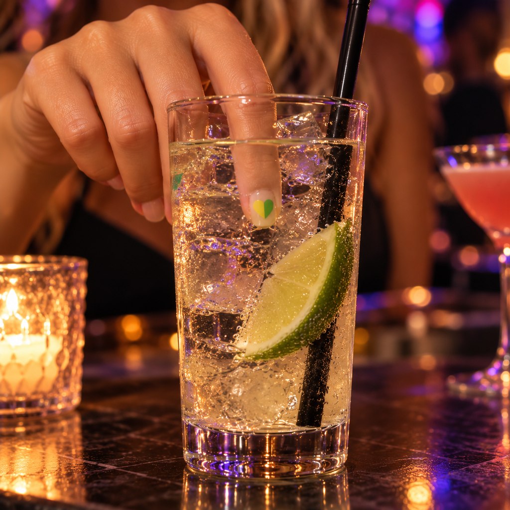 Mind My Drink Nail Stickers – GHB Drink Test